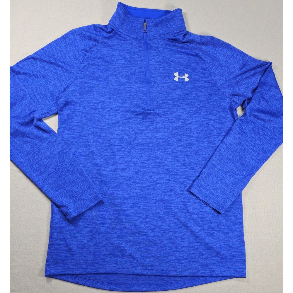 Under Armour UA Tech 2.0 1/2 Zip Men's Small Royal Blue HeatGear Pullover